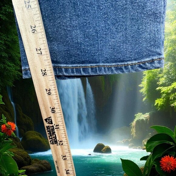 True Religion Ricky Jean Mens 30x30 Blue Relaxed Straight Denim Front Whiskering - Picture 7 of 15